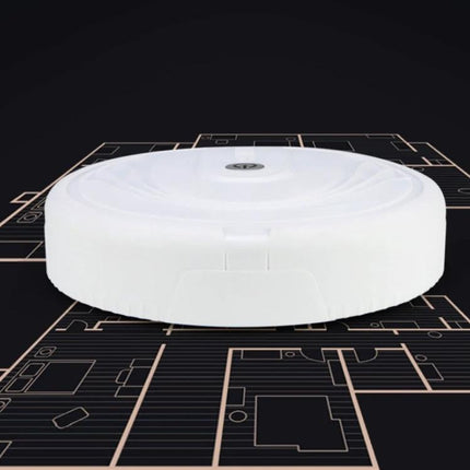 Household Sweeping Robot for Hair and Dust Cleaning - compact white 23.5x6.5 cm quiet floor cleaner ideal for pet hair and dust