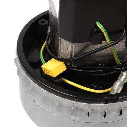Reliable Replacement Motor for Household Vacuum Cleaners close-up of motor assembly with wiring and connector