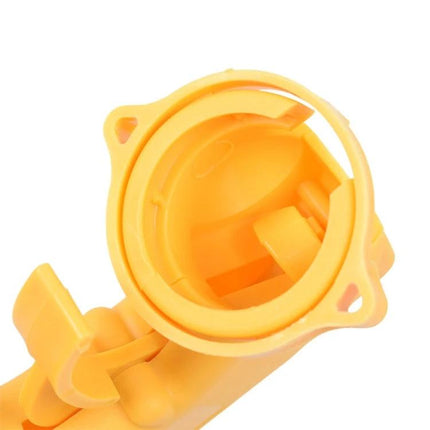 Essential Sikeo Spray Adaptor for Daily Car Upkeep - close-up of yellow spray adaptor nozzle for car detailing and aerosol application