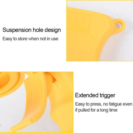Essential Sikeo Spray Adaptor for Daily Car Upkeep yellow adaptor with suspension hole and extended trigger for easy car polishing and detailing