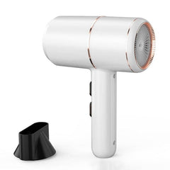 Silent High-Power Dual-Temperature Hair Dryer with UK Plug - Hot & Cold Air, Negative Ion Technology