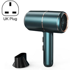 Silent High-Power Dual-Temperature Hair Dryer with UK Plug - Hot & Cold Air, Negative Ion Technology