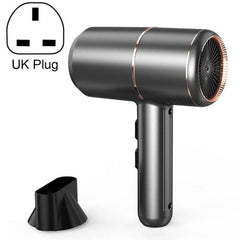 Silent High-Power Dual-Temperature Hair Dryer with UK Plug - Hot & Cold Air, Negative Ion Technology