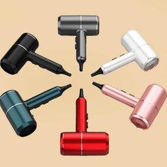 Silent High-Power Dual-Temperature Hair Dryer with UK Plug - Hot & Cold Air, Negative Ion Technology