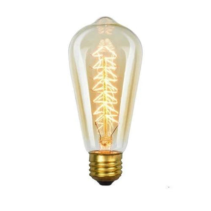 Vintage Style Edison Bulb for Everyday Household Lighting - glowing clear retro filament bulb for cozy living room ambiance