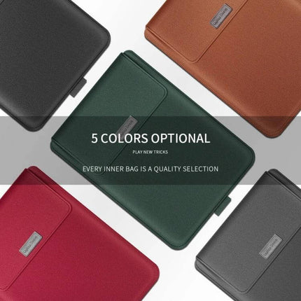 Laptop Storage Bag with Foldable Bracket for 13-14 Inch Models - slim protective sleeve in five colors for professionals and students