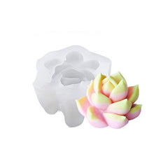 Molde de silicona para velas tridimensionales carnosas, molde de epoxi para aromaterapia y jabón hecho a mano