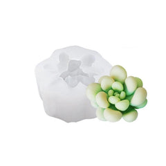 Molde de silicona para velas tridimensionales carnosas, molde de epoxi para aromaterapia y jabón hecho a mano