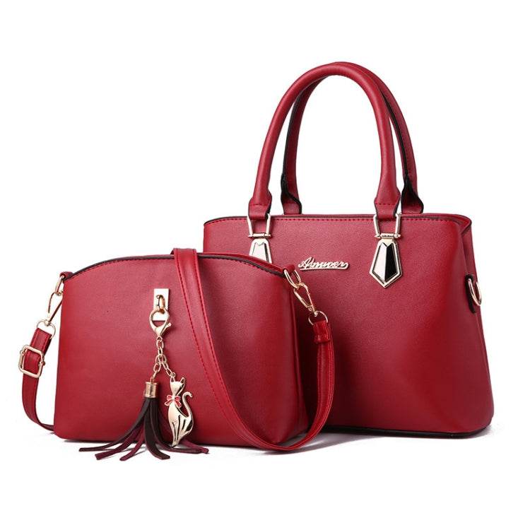 2 In 1 Women Casual Fashion Messenger Handbags Large Capacity