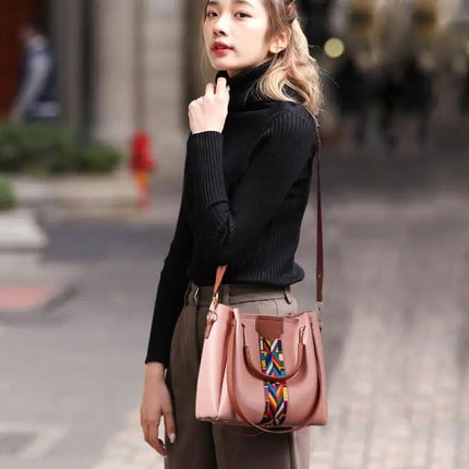 4 In 1 All-Match Messenger Handbag, Large Capacity