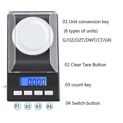 Portable Jewelry Scale 100g Capacity for Everyday Weighing
