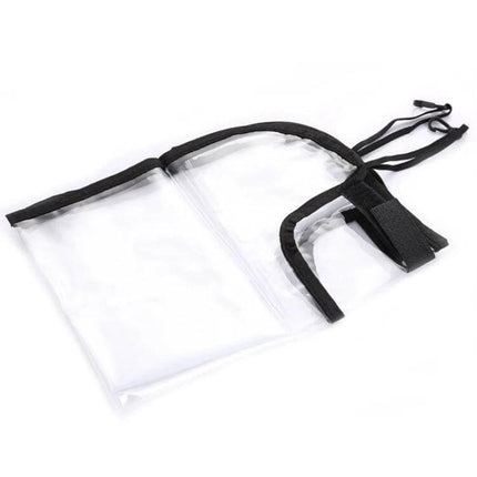 2 Pack Car Seat Back Cover Protector For Kids Kick Mat - clear PVC kick mat with fabric backing, straps and Velcro for protecting car seat from mud and spills