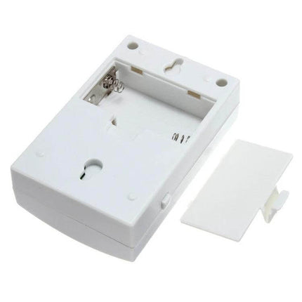 Home Wireless Doorbell with Remote Control for Entry Alerts white battery compartment and removable cover