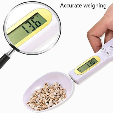 Electronic Measuring Spoon 500g 0.1g All Purpose Kitchen – compact digital spoon scale showing 13.6g for spices and powders