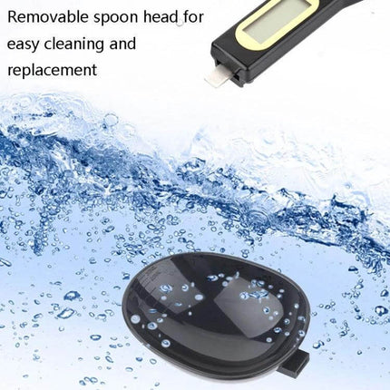 Electronic Measuring Spoon 500g 0.1g All Purpose Kitchen with removable spoon head, waterproof design and compact 30ml capacity for spices and powders