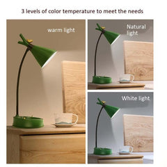 GIVELONG Touch-Controlled Forest Bird LED Table Lamp with USB Charging and Phone Holder for Bedroom Ambiance