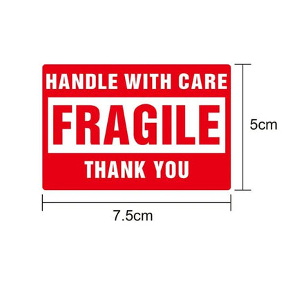 Caution Warning Packaging Sticker Label 75x50mm For Sealing