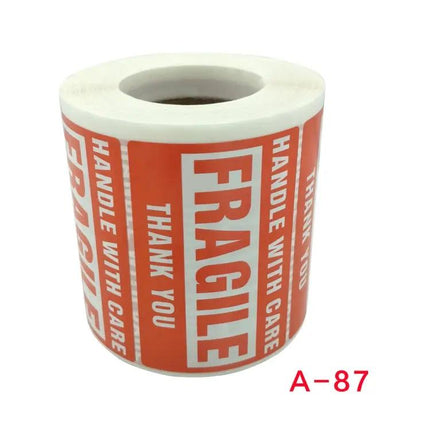 Caution Warning Packaging Sticker Label 75x50mm For Sealing