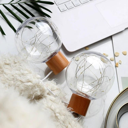 Ambient Star and Moon Night Light for Relaxing Home Evenings - soft LED bedside star and moon globe lamp for calming bedroom ambiance