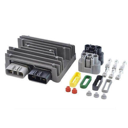 Motorcycle Rectifier For MUV Vehicles Everyday Use Replacement Part - three-phase full-wave rectifier with connectors and mounting fins