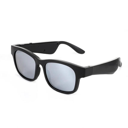 A12 Smart Bluetooth Audio Sunglasses Bluetooth Glasses, Blue, Black, Green, Red Gold, Silver - black frame