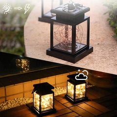 Solar-Powered Copper Wire Decorative Candle Light for Outdoor Gardens