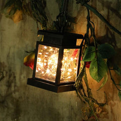 Solar-Powered Copper Wire Decorative Candle Light for Outdoor Gardens