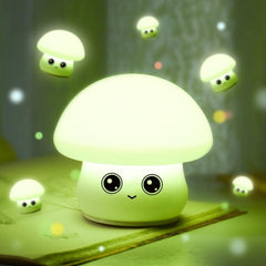 Colorful LED Mushroom Silicone Night Light for Bedside and Sleep