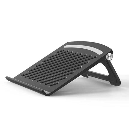 Ergonomic Folding Laptop Stand for Height Adjustment and Cooling, adjustable hollow-base stand for notebooks up to 17 inches