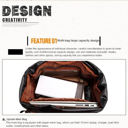 advicho Large Waterproof Camera Backpack for Outdoor Use showing open top view with organized compartments holding laptop, tablet, wallet and accessories