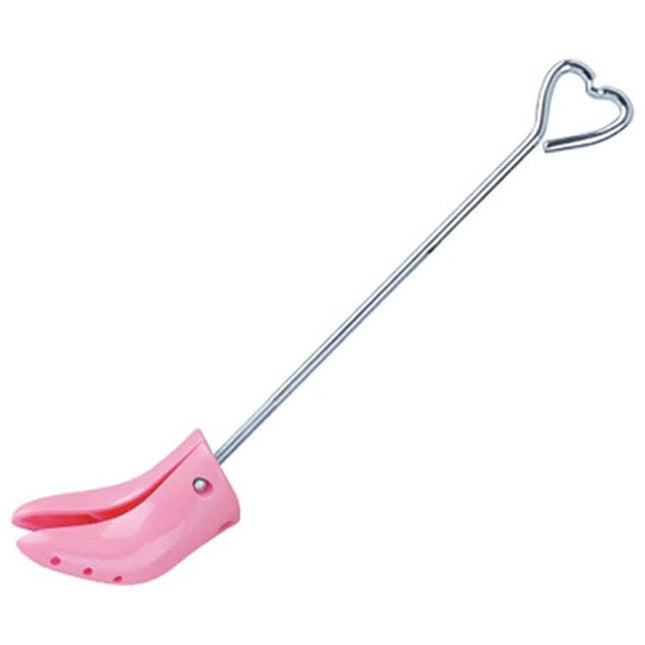 Boots High-Top Shoe Expander With Adjustable Support - pink high-top boot opener with long handle and adjustable support pieces