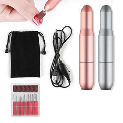 Portable USB Electric Nail Polisher - Exfoliating Pen Style Manicure Tool