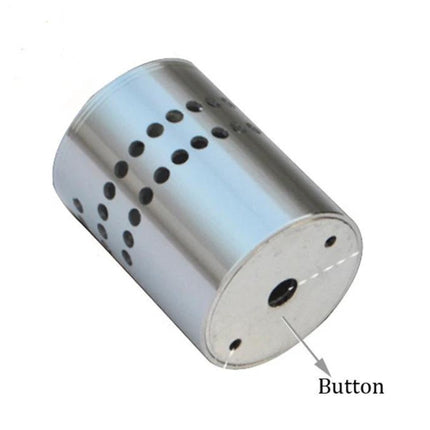 Creative Spiral Wall Lamp for Home Corridors and Decor - compact 55mm LED spiral wall/ceiling night light with perforated metal cylinder and button for easy installation