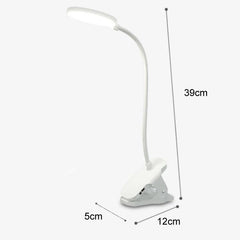 Versatile 800mAh USB Rechargeable LED Clip Lamp for Eye Protection