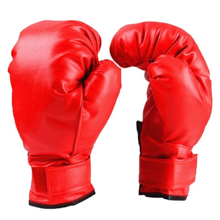 Durable Solid Color Boxing Gloves for Muay Thai and Sanda Training