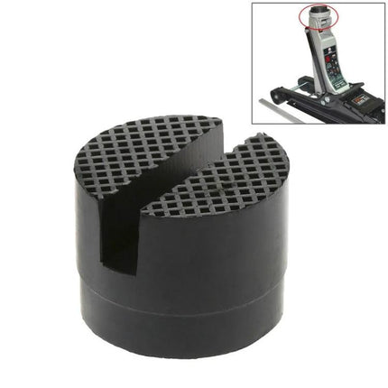 Rubber Jack Pad for Protecting Car Frames in Home Maintenance - black grooved rubber pad for floor jack to cushion car chassis
