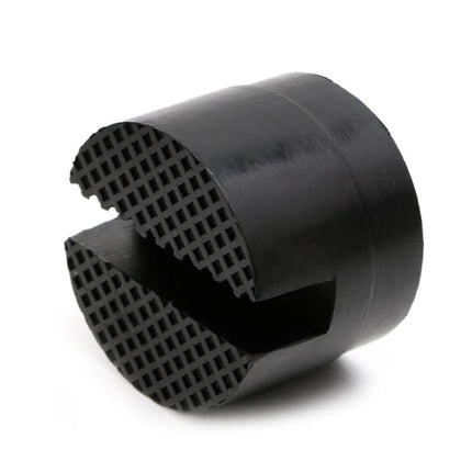 Rubber Jack Pad for Protecting Car Frames in Home Maintenance black rubber round jack pad with grooved surface for garage use