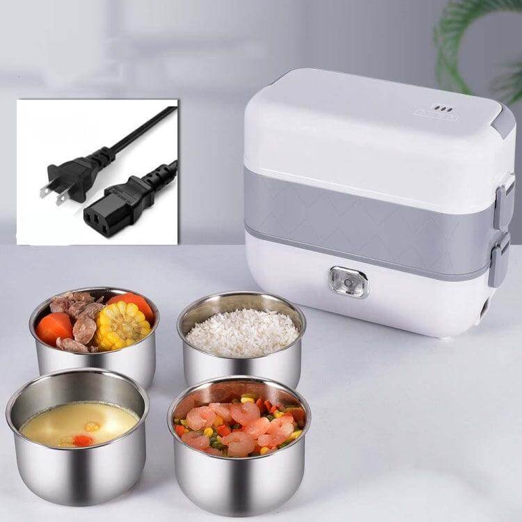 Electric Heating Lunch Box with Insulation for Office Workers - Portable Rice Cooker