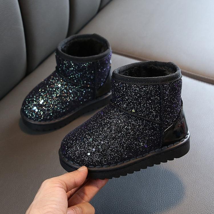 Sparkling Winter Padded Snow Boots for Kids