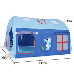 Kids' Playhouse Bed Tent with Tunnel - Oxford Cloth Princess Design