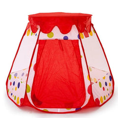 Casa de juegos con carpa hexagonal plegable para niños para divertirse en interiores