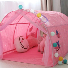 Kids Indoor Play Tent with Crawl Tunnel and Storage Bag