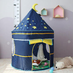 Kids Indoor Yurt Play Tent with Mesh Windows