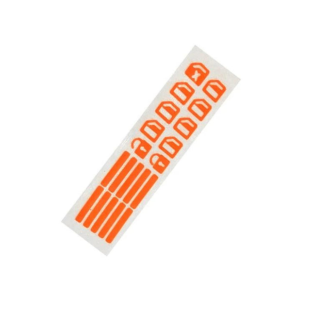 Luminous Car Window Switch Sticker for Nighttime Use - orange paper luminous stickers for car window controls, improves visibility in low-light driving