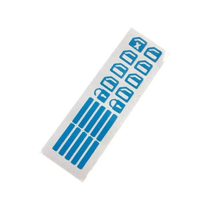 Luminous Car Window Switch Sticker for Nighttime Use – blue paper luminous stickers for car window controls, visible in dark to find switches quickly