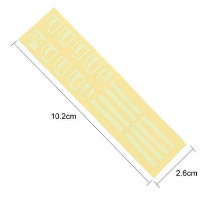 Luminous Car Window Switch Sticker for Nighttime Use - paper luminous strip set 10.2x2.6cm for easy switch visibility