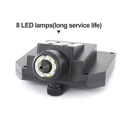 Handheld Digital Microscope for Electronics Repair and Testing with 8 LED ring lights and built-in display for PCB inspection