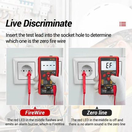 ANENG Automatic Digital Multimeter for Electrical Testing measuring socket live discriminate detecting fireWire and zero line