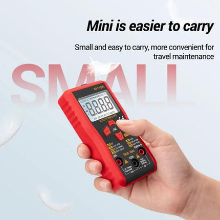 ANENG Automatic Digital Multimeter for Electrical Testing handheld red auto-ranging multimeter in hand for home, auto and DIY electrical testing