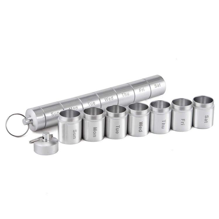 Portable Waterproof 7-Day Aluminum Alloy Pill Organizer